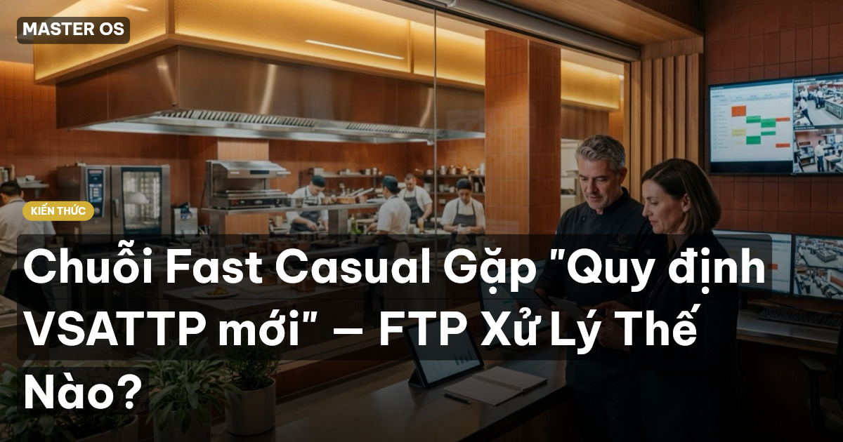 Chuỗi Fast Casual Gặp "Quy định VSATTP mới" — FTP Xử Lý Thế Nào?
