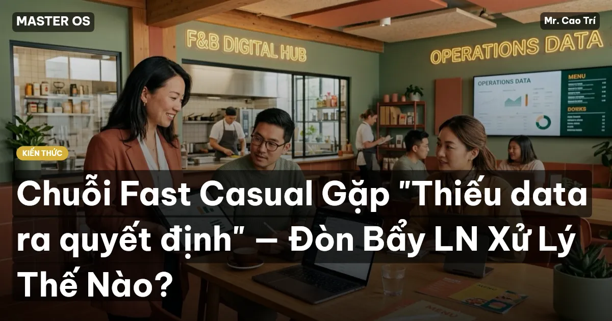 Chuỗi Fast Casual Gặp "Thiếu data ra quyết định" — Đòn Bẩy LN Xử Lý Thế Nào?