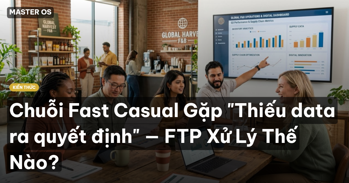 Chuỗi Fast Casual Gặp "Thiếu data ra quyết định" — FTP Xử Lý Thế Nào?