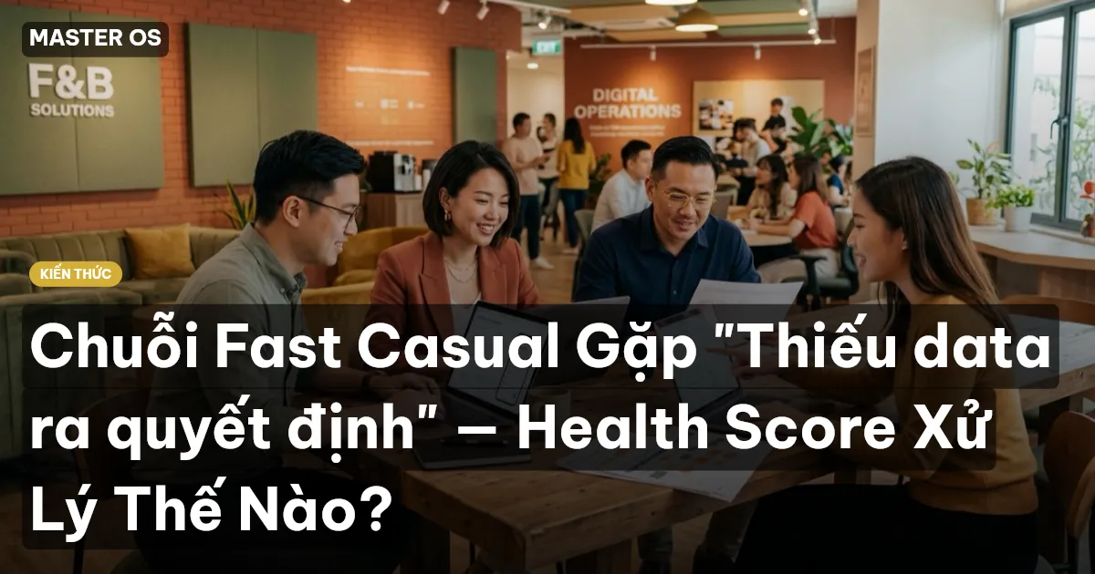 Chuỗi Fast Casual Gặp "Thiếu data ra quyết định" — Health Score Xử Lý Thế Nào?