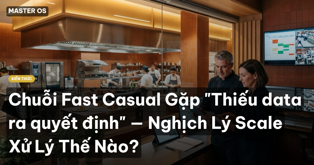 Chuỗi Fast Casual Gặp "Thiếu data ra quyết định" — Nghịch Lý Scale Xử Lý Thế Nào?