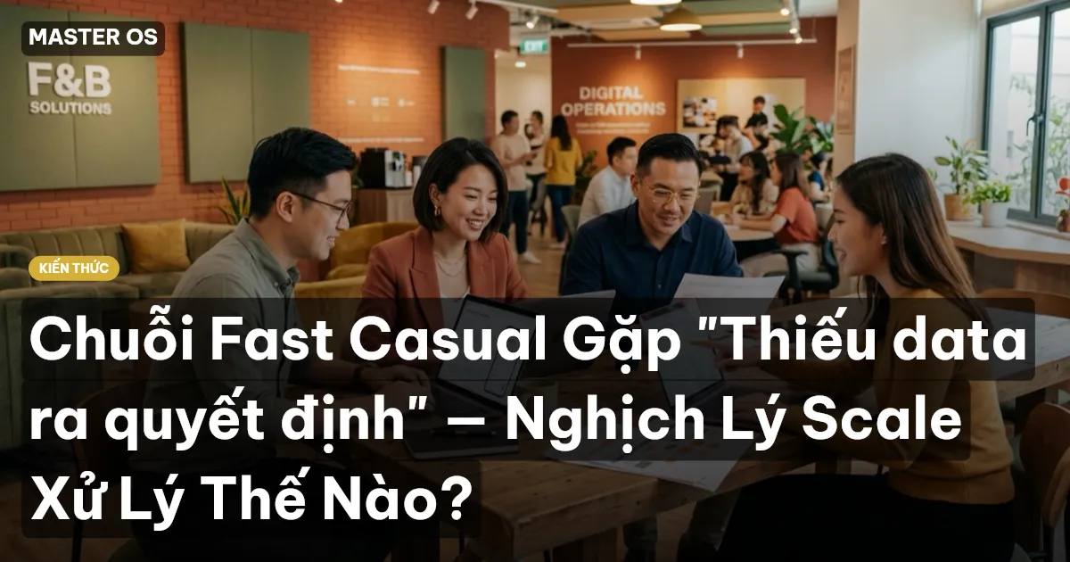 Chuỗi Fast Casual Gặp "Thiếu data ra quyết định" — Nghịch Lý Scale Xử Lý Thế Nào?