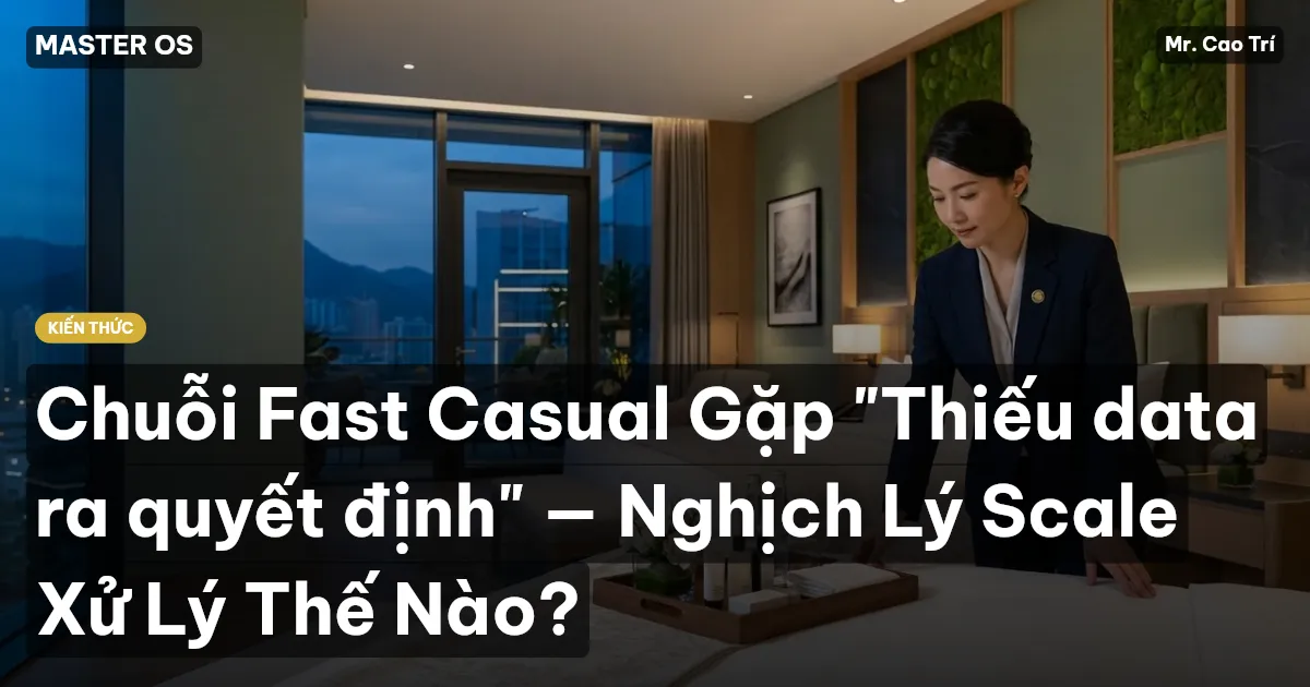 Chuỗi Fast Casual Gặp "Thiếu data ra quyết định" — Nghịch Lý Scale Xử Lý Thế Nào?
