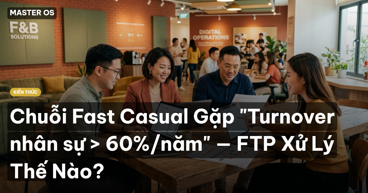 Chuỗi Fast Casual Gặp "Turnover nhân sự > 60%/năm" — FTP Xử Lý Thế Nào?