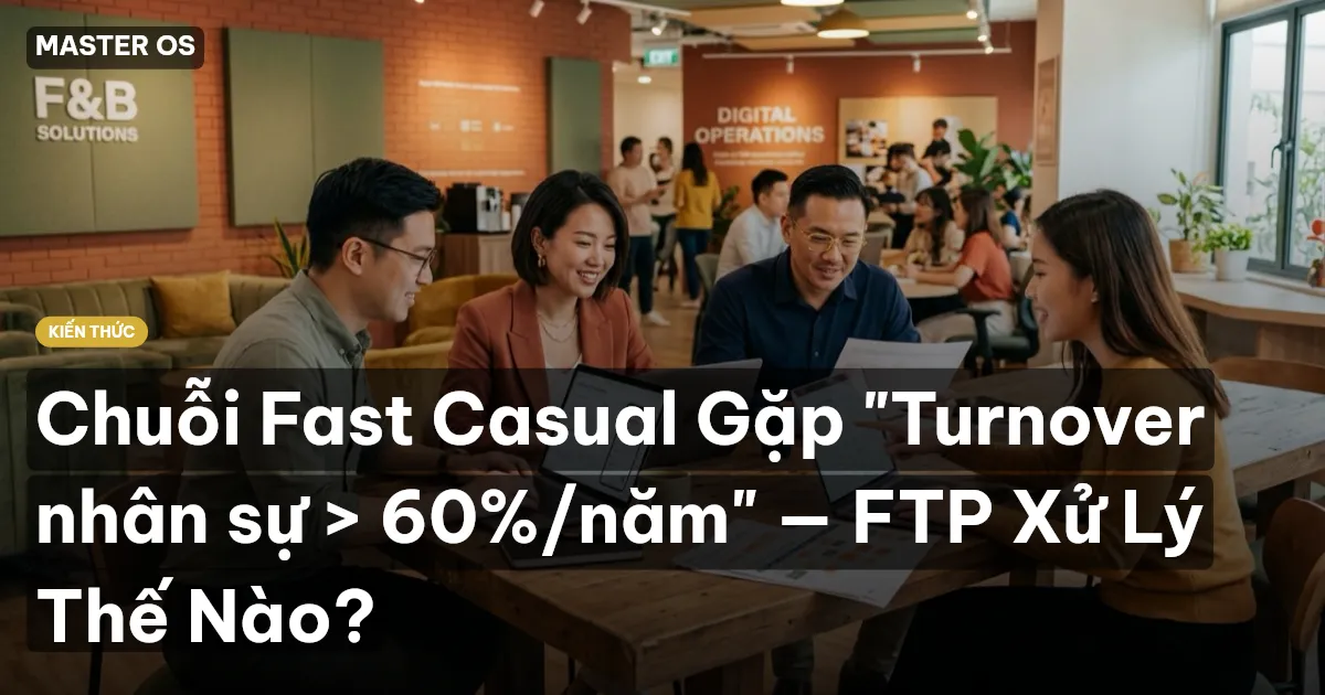 Chuỗi Fast Casual Gặp "Turnover nhân sự > 60%/năm" — FTP Xử Lý Thế Nào?