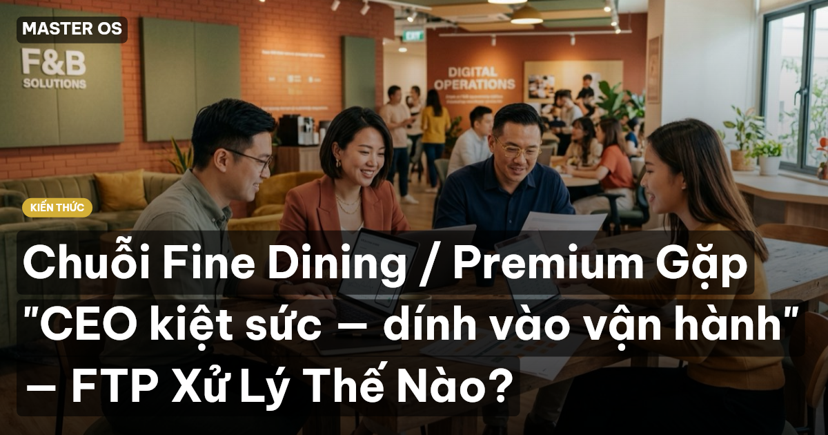 Chuỗi Fine Dining / Premium Gặp "CEO kiệt sức — dính vào vận hành" — FTP Xử Lý Thế Nào?