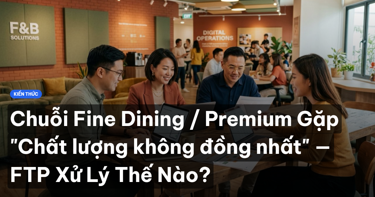 Chuỗi Fine Dining / Premium Gặp "Chất lượng không đồng nhất" — FTP Xử Lý Thế Nào?