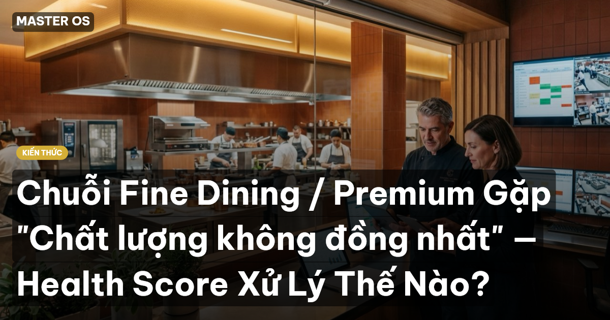 Chuỗi Fine Dining / Premium Gặp "Chất lượng không đồng nhất" — Health Score Xử Lý Thế Nào?