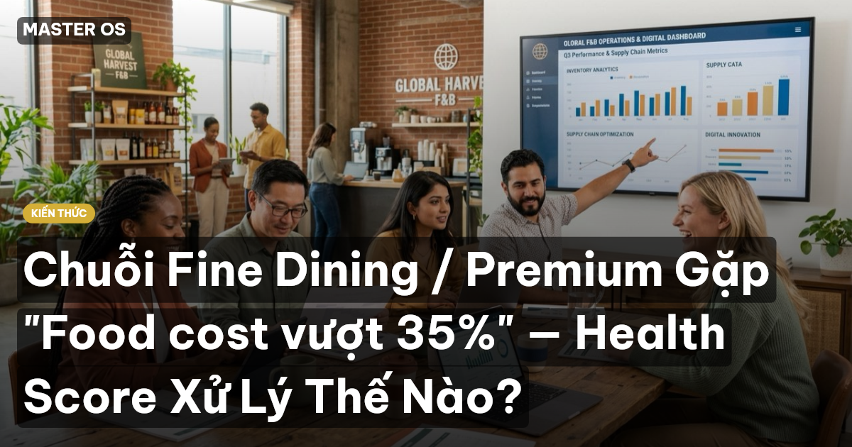 Chuỗi Fine Dining / Premium Gặp "Food cost vượt 35%" — Health Score Xử Lý Thế Nào?