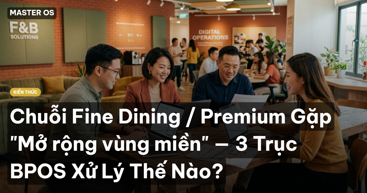 Chuỗi Fine Dining / Premium Gặp "Mở rộng vùng miền" — 3 Trục BPOS Xử Lý Thế Nào?