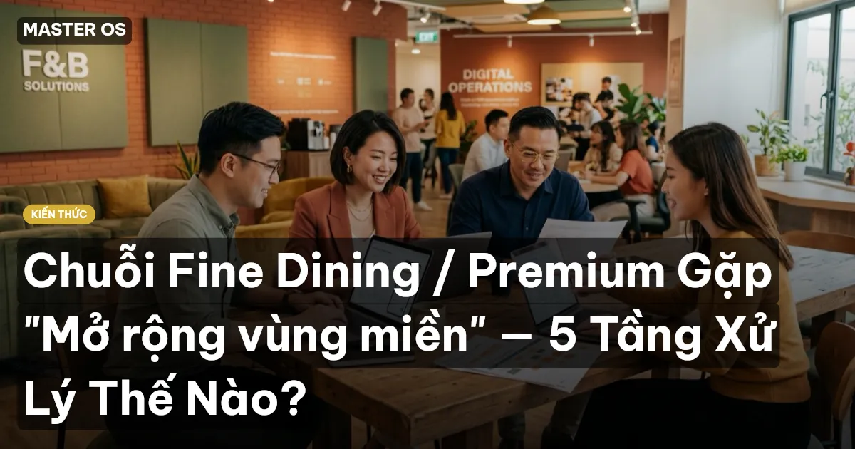 Chuỗi Fine Dining / Premium Gặp "Mở rộng vùng miền" — 5 Tầng Xử Lý Thế Nào?