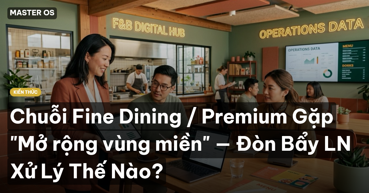 Chuỗi Fine Dining / Premium Gặp "Mở rộng vùng miền" — Đòn Bẩy LN Xử Lý Thế Nào?