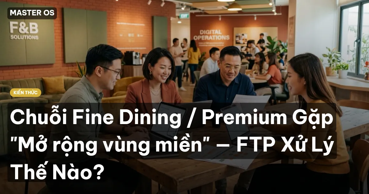 Chuỗi Fine Dining / Premium Gặp "Mở rộng vùng miền" — FTP Xử Lý Thế Nào?