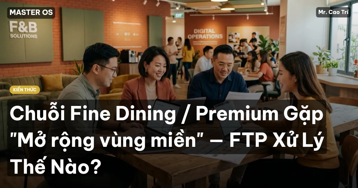 Chuỗi Fine Dining / Premium Gặp "Mở rộng vùng miền" — FTP Xử Lý Thế Nào?