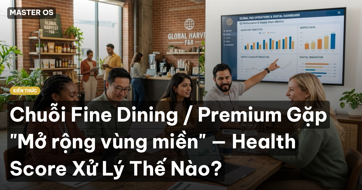 Chuỗi Fine Dining / Premium Gặp "Mở rộng vùng miền" — Health Score Xử Lý Thế Nào?