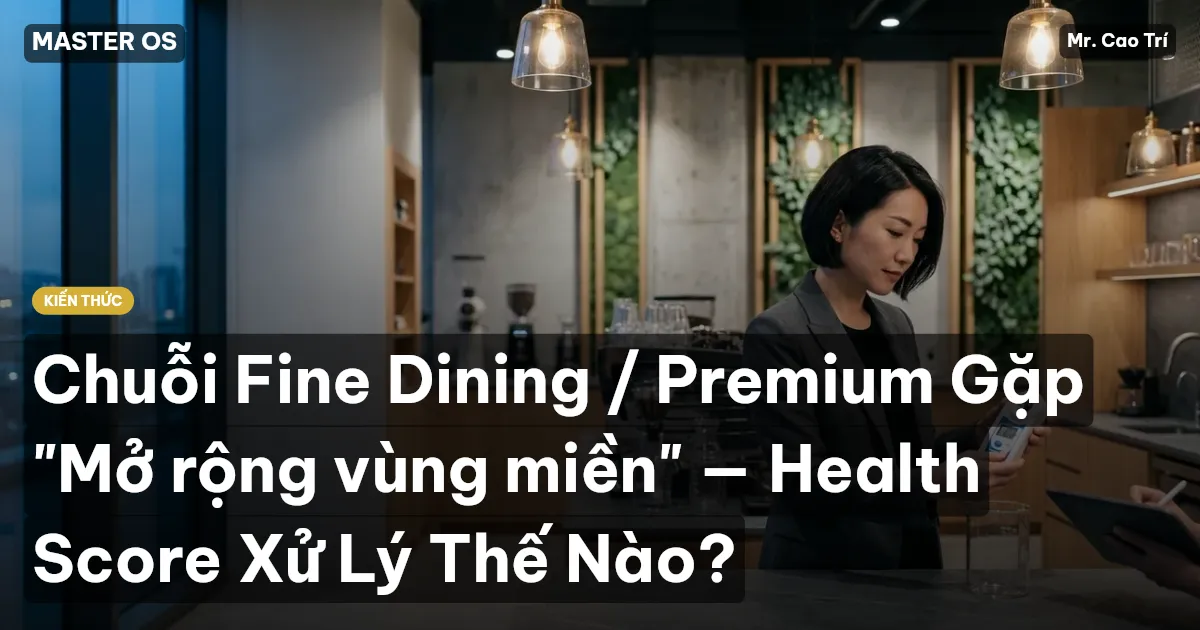 Chuỗi Fine Dining / Premium Gặp "Mở rộng vùng miền" — Health Score Xử Lý Thế Nào?