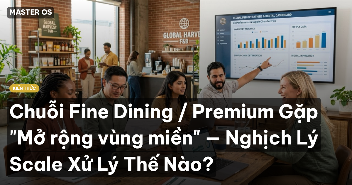 Chuỗi Fine Dining / Premium Gặp "Mở rộng vùng miền" — Nghịch Lý Scale Xử Lý Thế Nào?