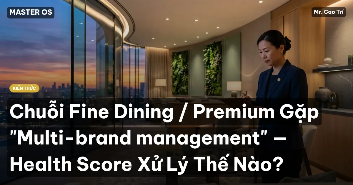 Chuỗi Fine Dining / Premium Gặp "Multi-brand management" — Health Score Xử Lý Thế Nào?