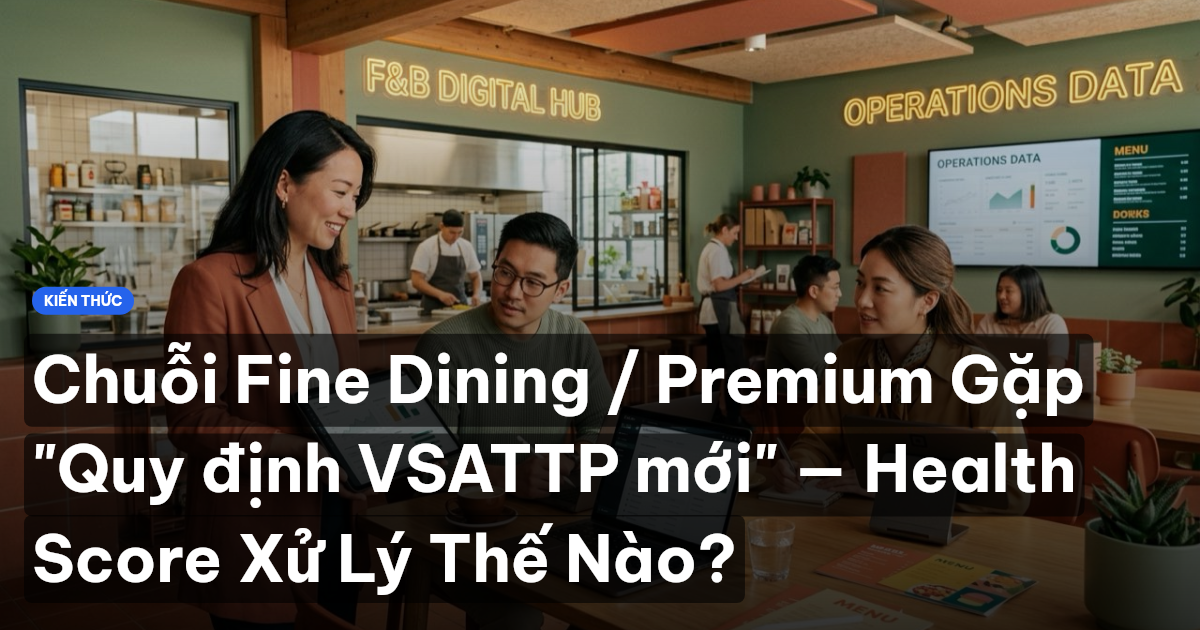 Chuỗi Fine Dining / Premium Gặp "Quy định VSATTP mới" — Health Score Xử Lý Thế Nào?