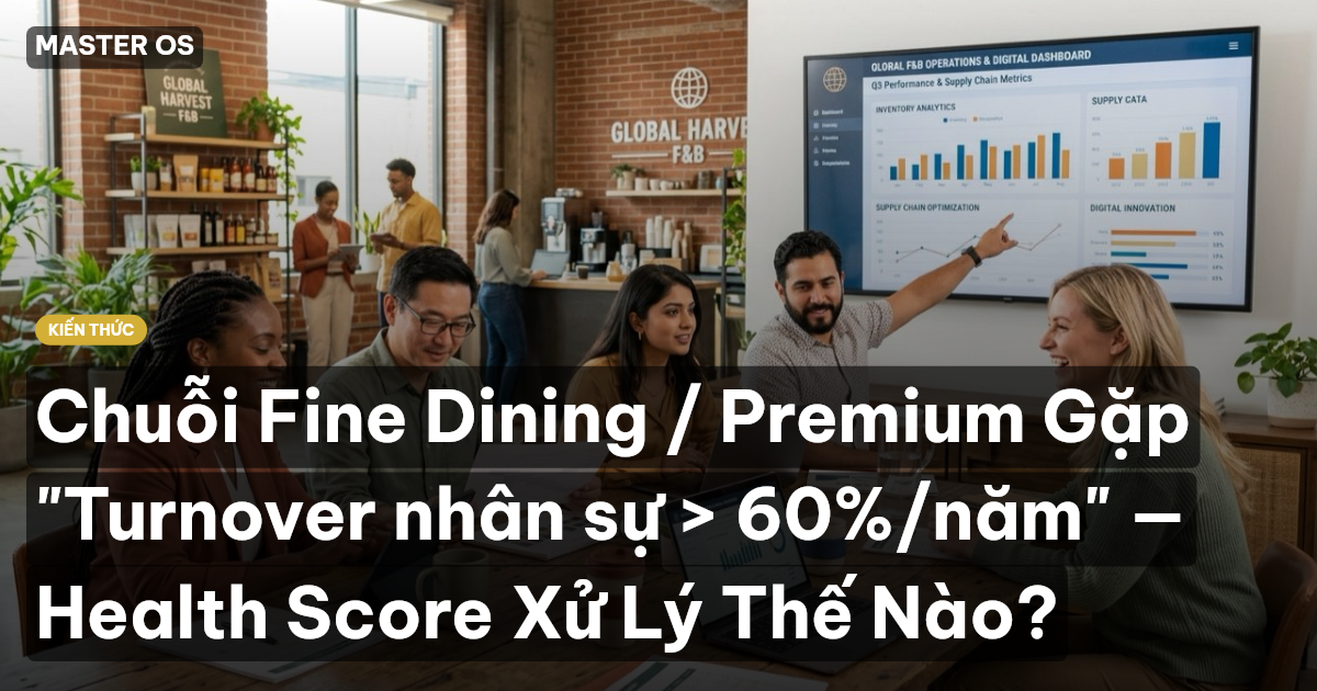 Chuỗi Fine Dining / Premium Gặp "Turnover nhân sự > 60%/năm" — Health Score Xử Lý Thế Nào?