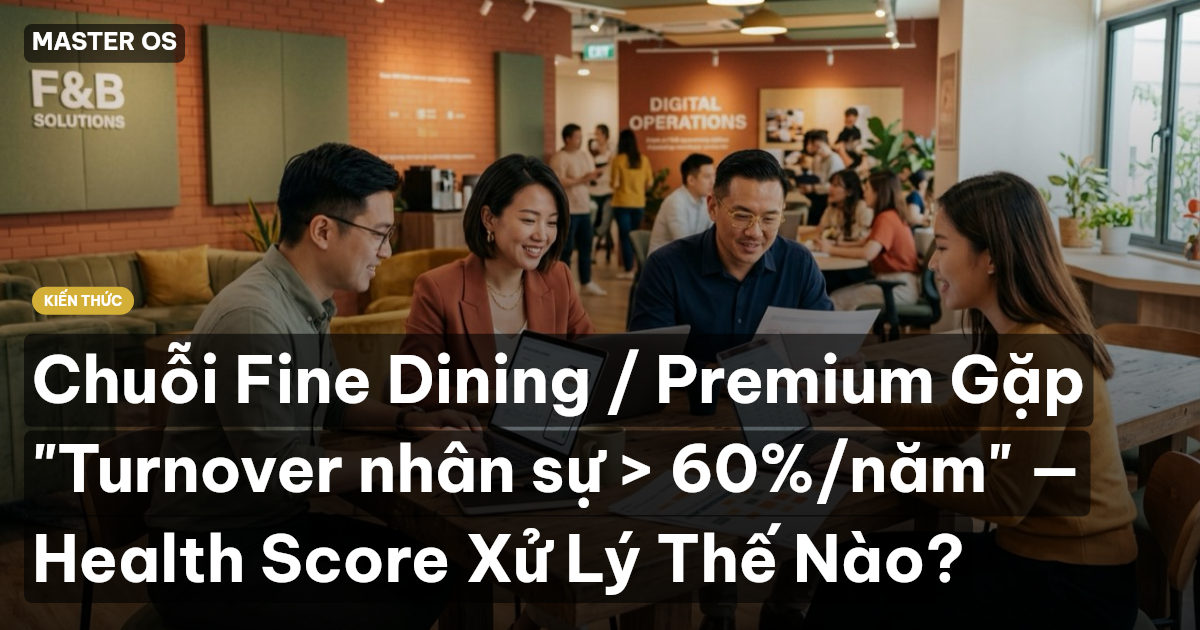 Chuỗi Fine Dining / Premium Gặp "Turnover nhân sự > 60%/năm" — Health Score Xử Lý Thế Nào?
