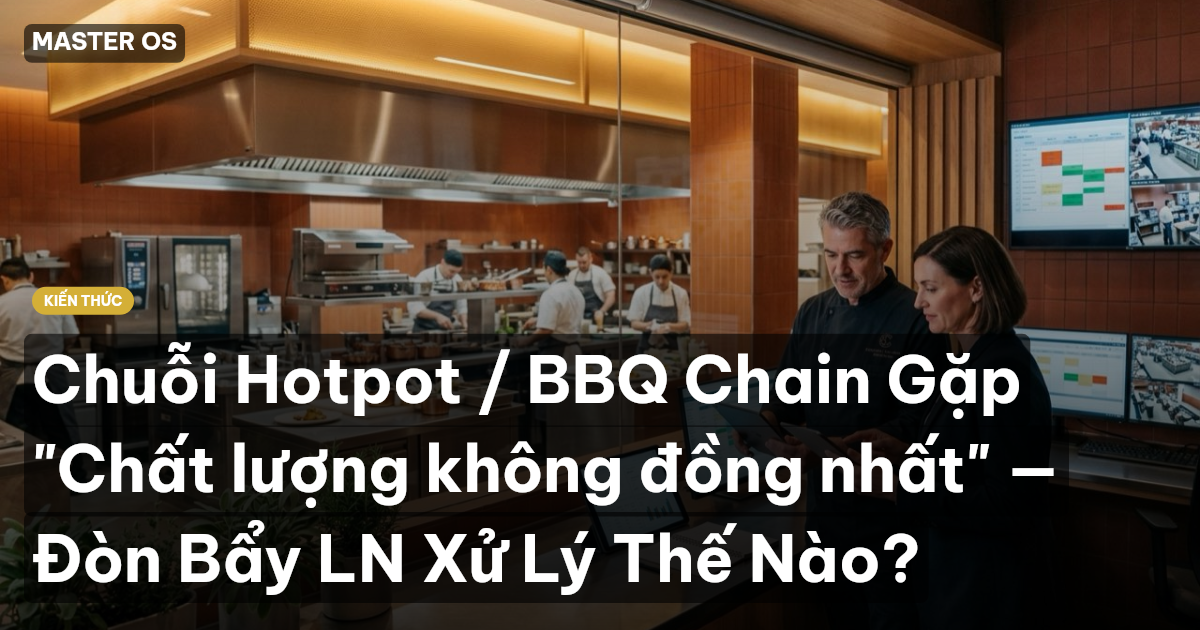 Chuỗi Hotpot / BBQ Chain Gặp "Chất lượng không đồng nhất" — Đòn Bẩy LN Xử Lý Thế Nào?
