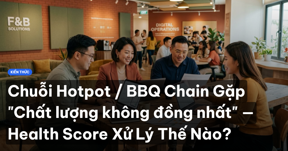 Chuỗi Hotpot / BBQ Chain Gặp "Chất lượng không đồng nhất" — Health Score Xử Lý Thế Nào?