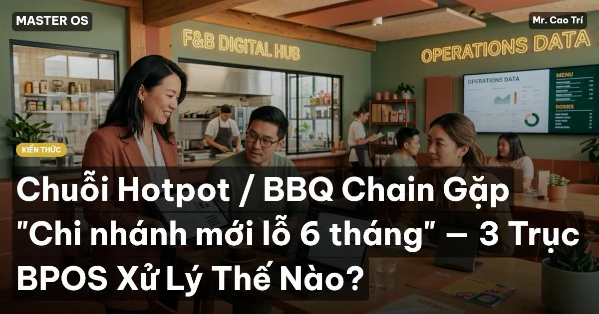 Chuỗi Hotpot / BBQ Chain Gặp "Chi nhánh mới lỗ 6 tháng" — 3 Trục BPOS Xử Lý Thế Nào?