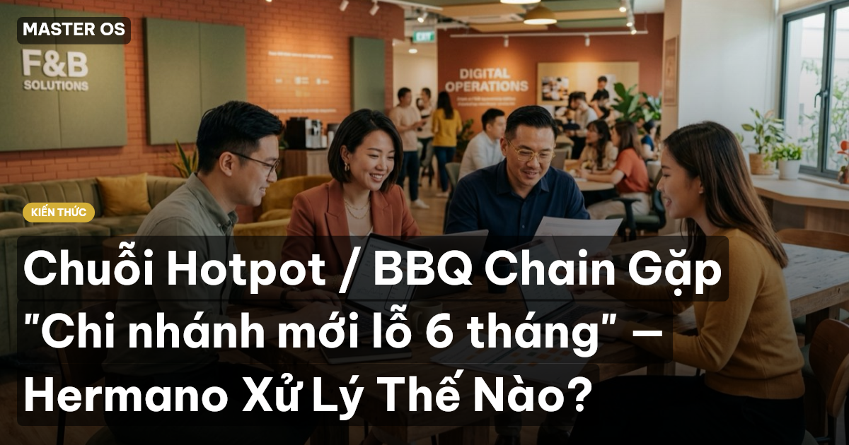 Chuỗi Hotpot / BBQ Chain Gặp "Chi nhánh mới lỗ 6 tháng" — Hermano Xử Lý Thế Nào?