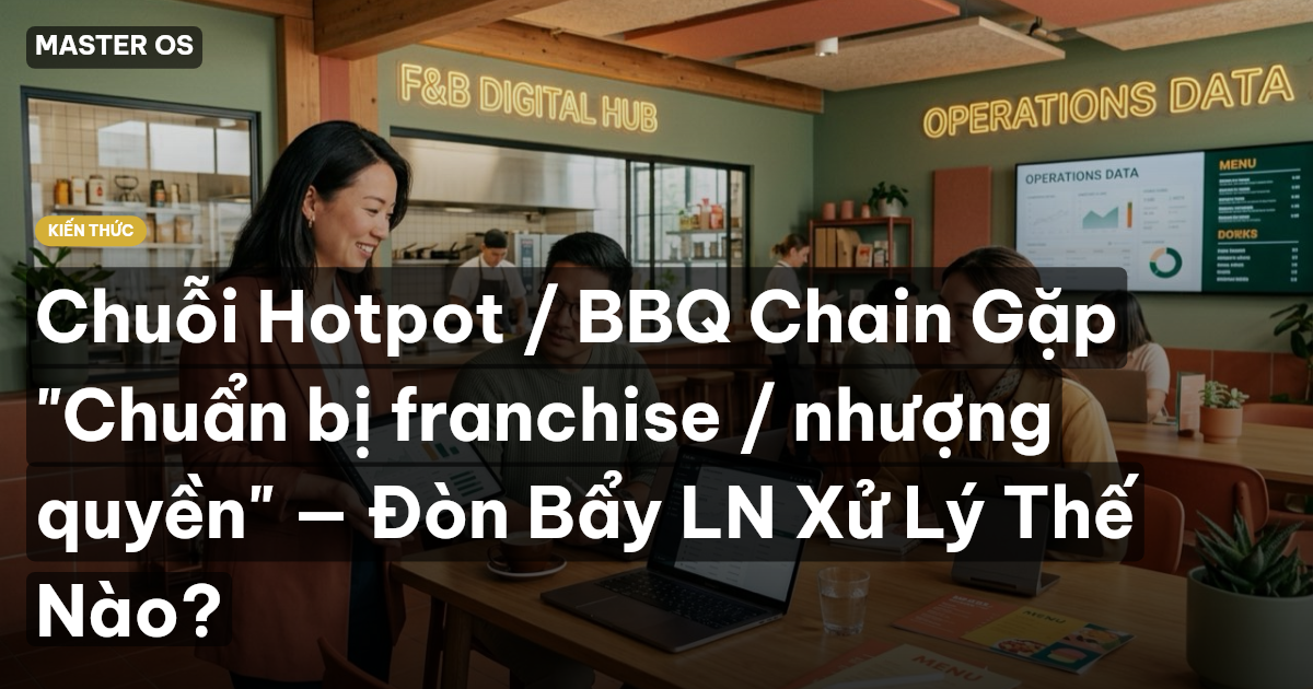 Chuỗi Hotpot / BBQ Chain Gặp "Chuẩn bị franchise / nhượng quyền" — Đòn Bẩy LN Xử Lý Thế Nào?