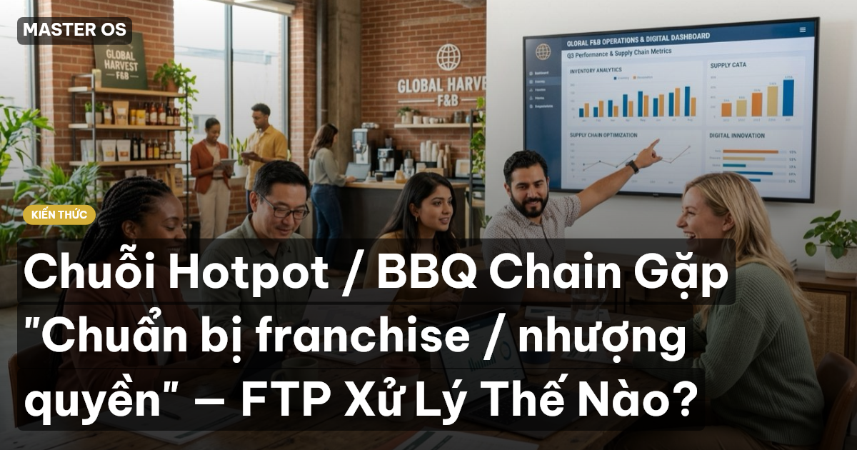 Chuỗi Hotpot / BBQ Chain Gặp "Chuẩn bị franchise / nhượng quyền" — FTP Xử Lý Thế Nào?