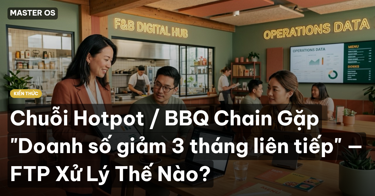 Chuỗi Hotpot / BBQ Chain Gặp "Doanh số giảm 3 tháng liên tiếp" — FTP Xử Lý Thế Nào?