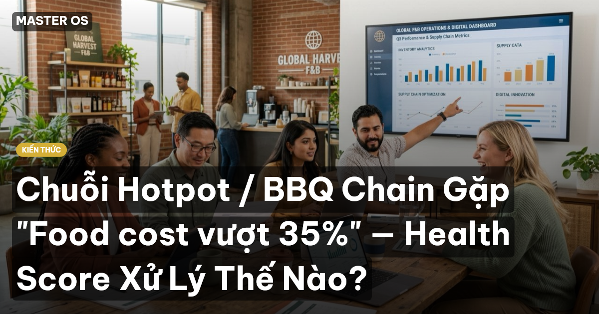 Chuỗi Hotpot / BBQ Chain Gặp "Food cost vượt 35%" — Health Score Xử Lý Thế Nào?