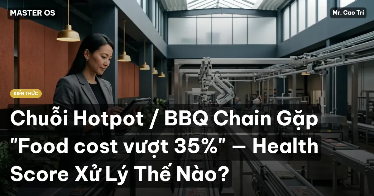 Chuỗi Hotpot / BBQ Chain Gặp "Food cost vượt 35%" — Health Score Xử Lý Thế Nào?