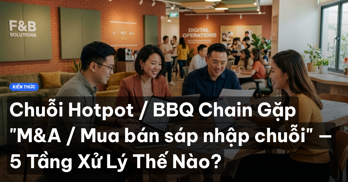 Chuỗi Hotpot / BBQ Chain Gặp "M&A / Mua bán sáp nhập chuỗi" — 5 Tầng Xử Lý Thế Nào?