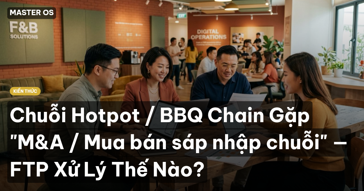 Chuỗi Hotpot / BBQ Chain Gặp "M&A / Mua bán sáp nhập chuỗi" — FTP Xử Lý Thế Nào?