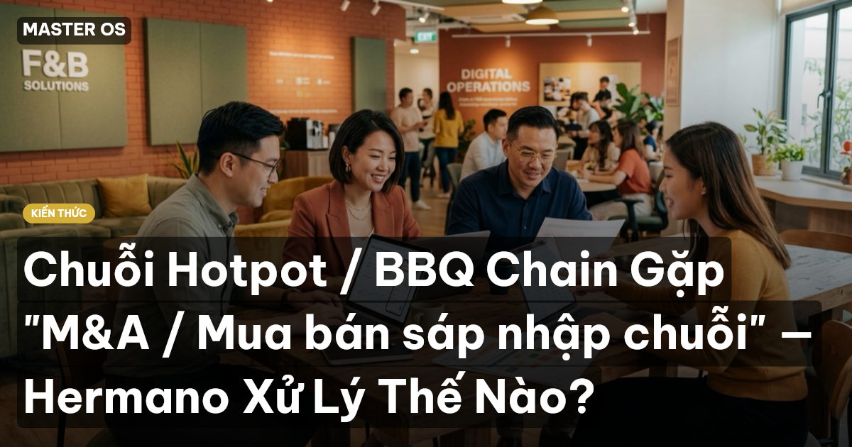 Chuỗi Hotpot / BBQ Chain Gặp "M&A / Mua bán sáp nhập chuỗi" — Hermano Xử Lý Thế Nào?