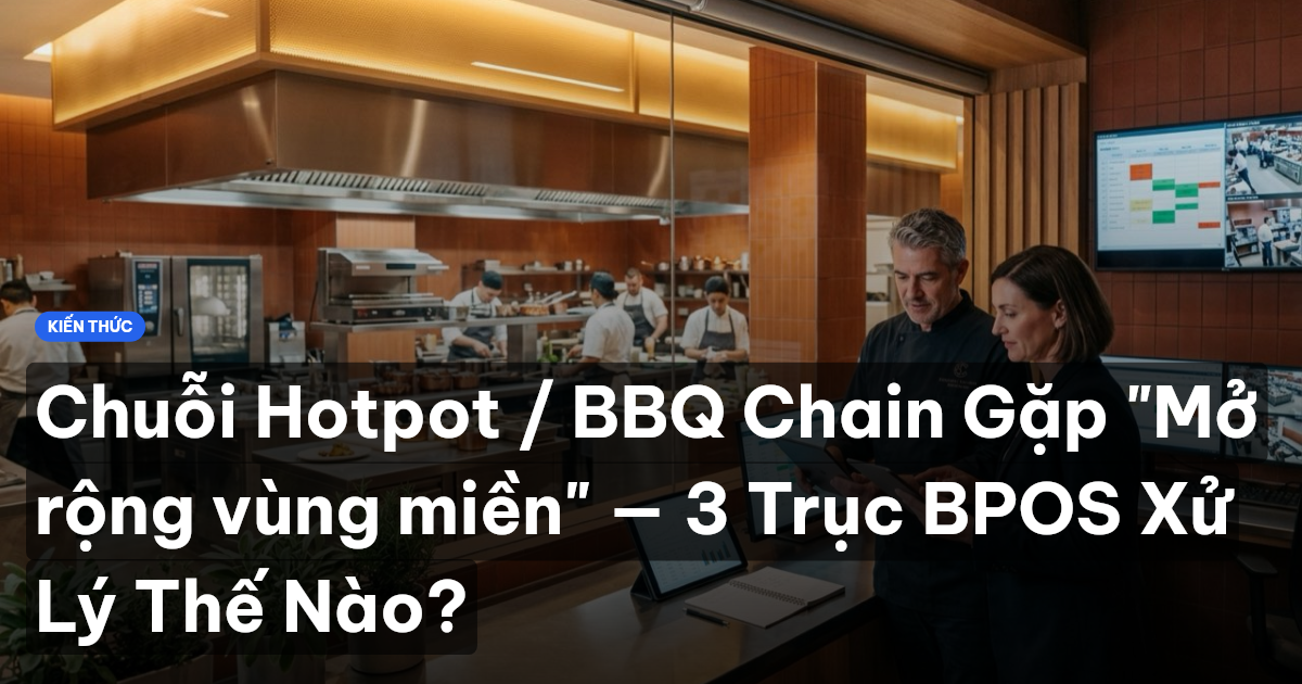 Chuỗi Hotpot / BBQ Chain Gặp "Mở rộng vùng miền" — 3 Trục BPOS Xử Lý Thế Nào?