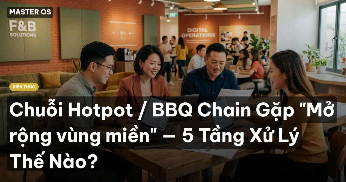 Chuỗi Hotpot / BBQ Chain Gặp "Mở rộng vùng miền" — 5 Tầng Xử Lý Thế Nào?