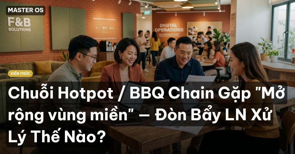Chuỗi Hotpot / BBQ Chain Gặp "Mở rộng vùng miền" — Đòn Bẩy LN Xử Lý Thế Nào?