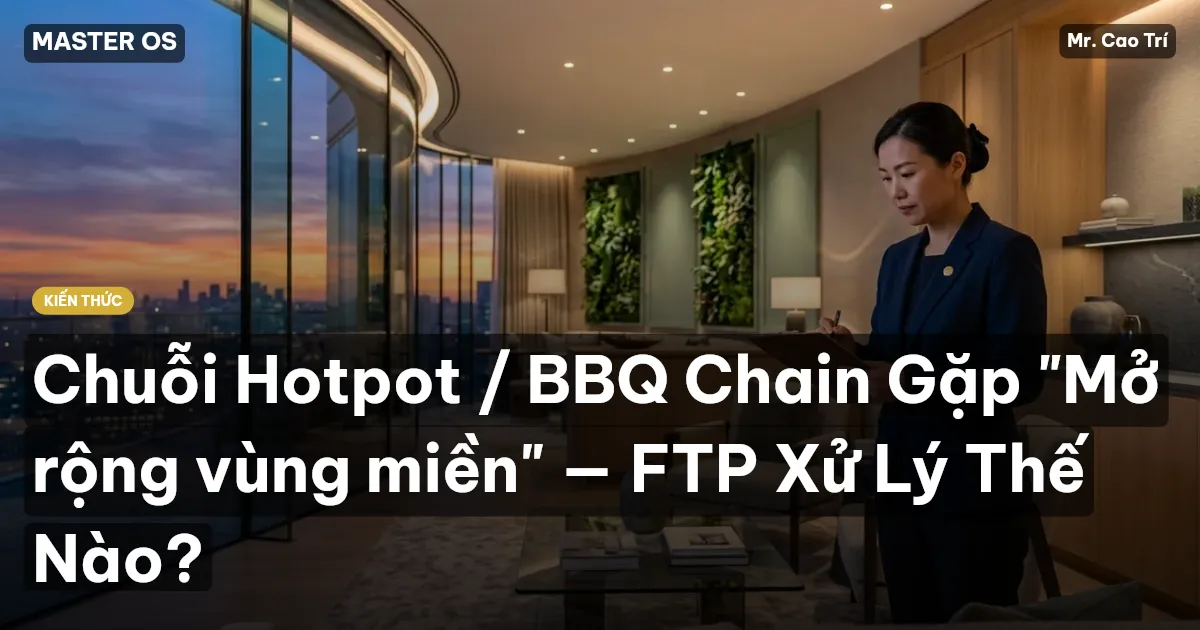 Chuỗi Hotpot / BBQ Chain Gặp "Mở rộng vùng miền" — FTP Xử Lý Thế Nào?
