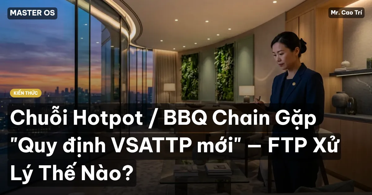 Chuỗi Hotpot / BBQ Chain Gặp "Quy định VSATTP mới" — FTP Xử Lý Thế Nào?