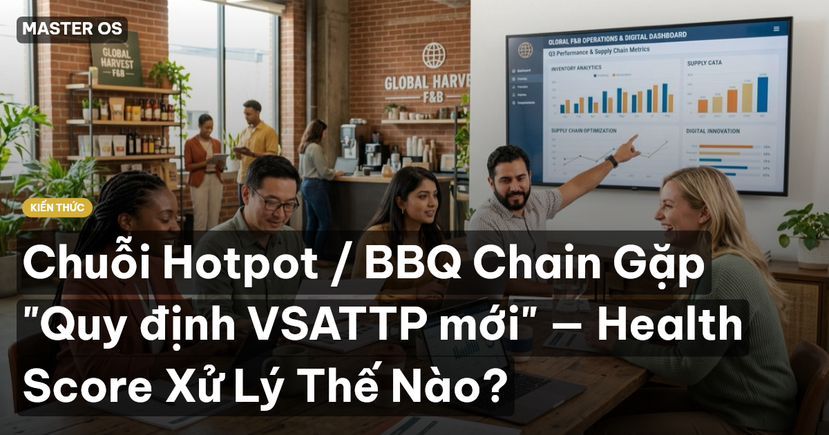 Chuỗi Hotpot / BBQ Chain Gặp "Quy định VSATTP mới" — Health Score Xử Lý Thế Nào?
