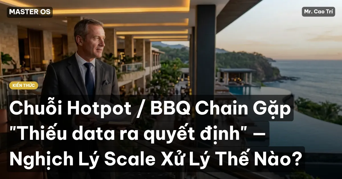 Chuỗi Hotpot / BBQ Chain Gặp "Thiếu data ra quyết định" — Nghịch Lý Scale Xử Lý Thế Nào?