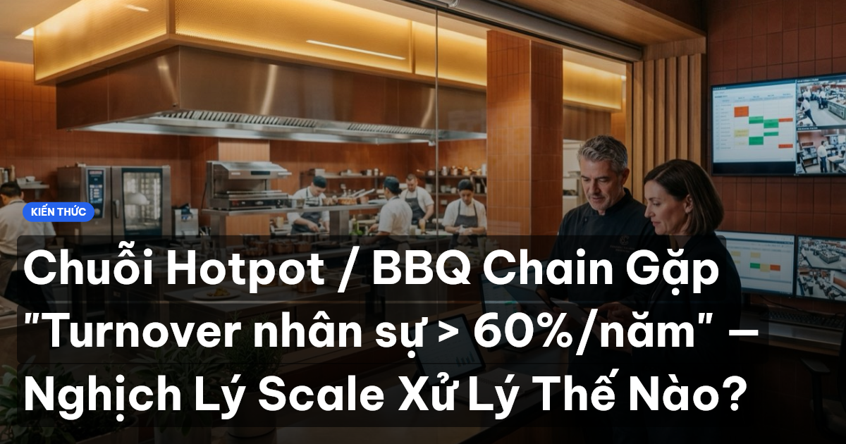 Chuỗi Hotpot / BBQ Chain Gặp "Turnover nhân sự > 60%/năm" — Nghịch Lý Scale Xử Lý Thế Nào?