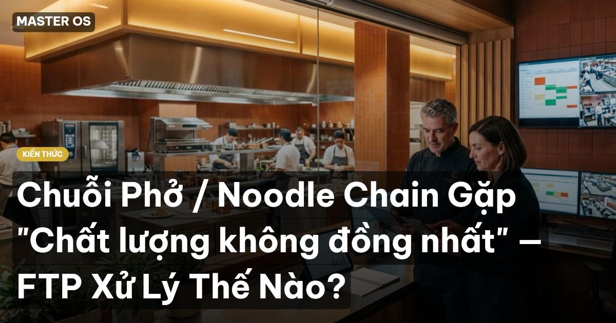 Chuỗi Phở / Noodle Chain Gặp "Chất lượng không đồng nhất" — FTP Xử Lý Thế Nào?