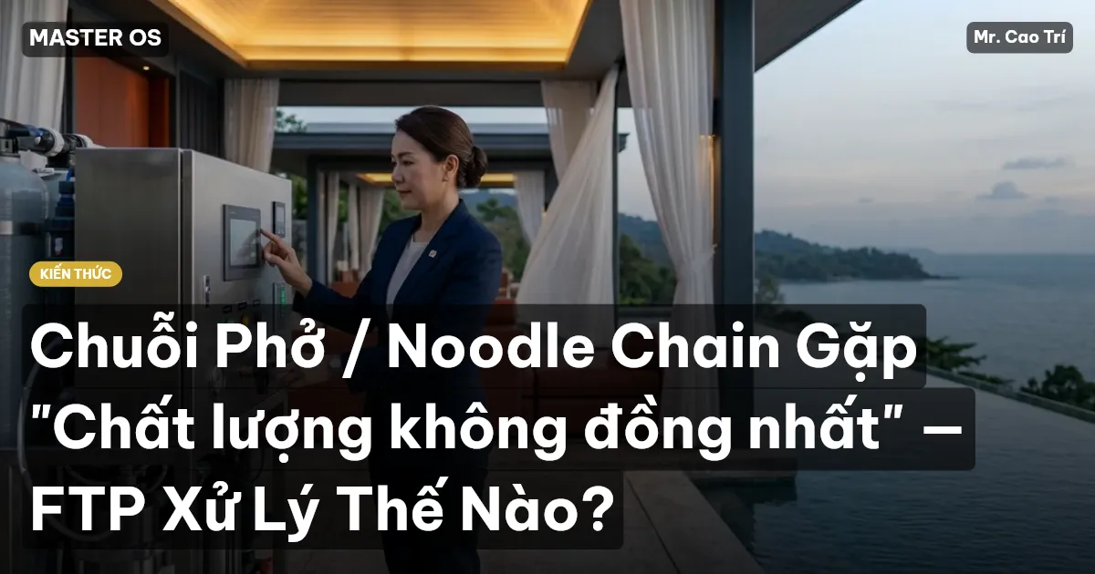 Chuỗi Phở / Noodle Chain Gặp "Chất lượng không đồng nhất" — FTP Xử Lý Thế Nào?