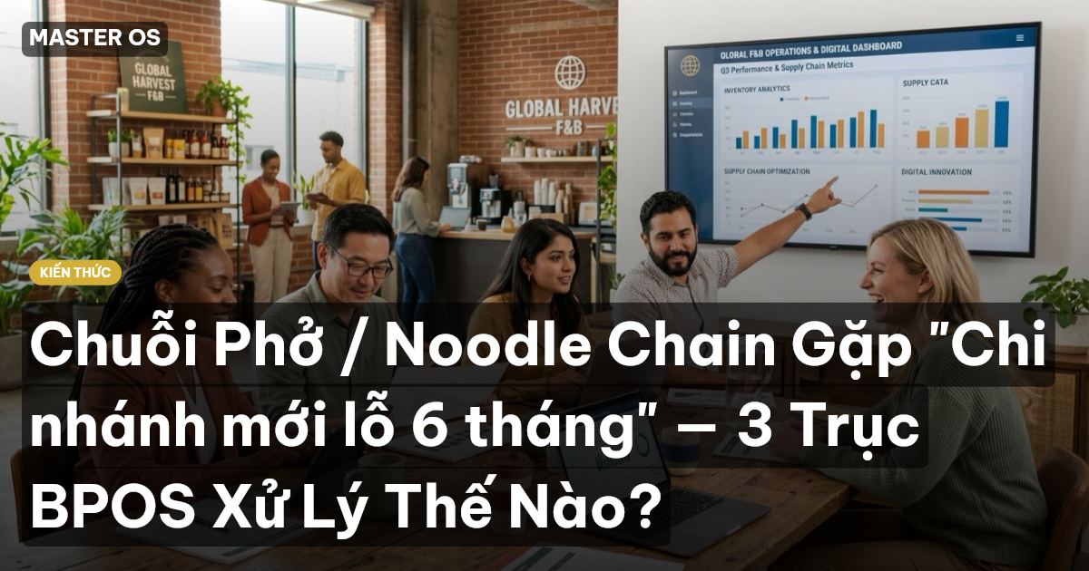Chuỗi Phở / Noodle Chain Gặp "Chi nhánh mới lỗ 6 tháng" — 3 Trục BPOS Xử Lý Thế Nào?