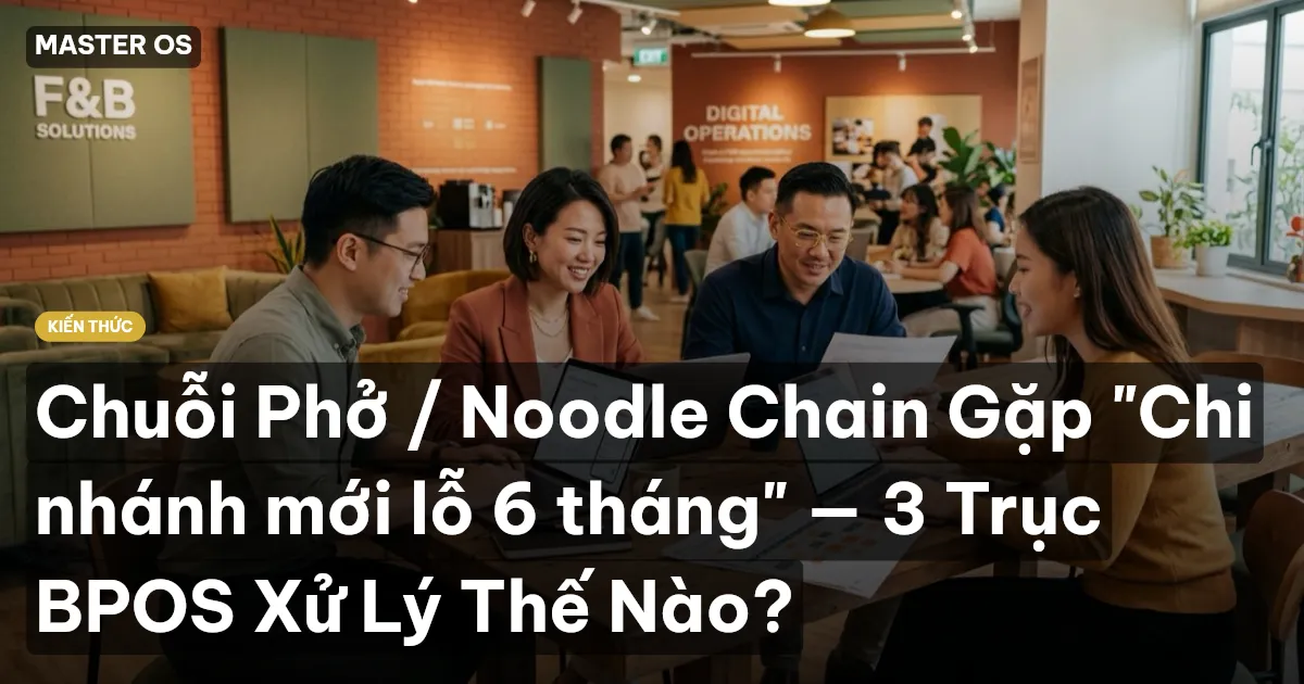 Chuỗi Phở / Noodle Chain Gặp "Chi nhánh mới lỗ 6 tháng" — 3 Trục BPOS Xử Lý Thế Nào?