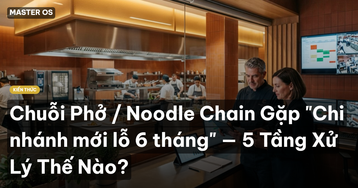 Chuỗi Phở / Noodle Chain Gặp "Chi nhánh mới lỗ 6 tháng" — 5 Tầng Xử Lý Thế Nào?